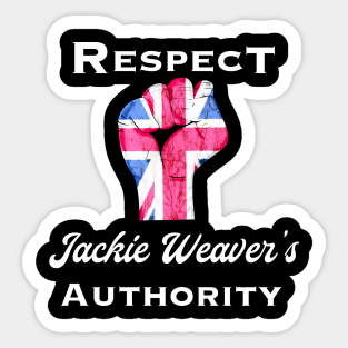 Jackie Weaver Authority Respect Sticker